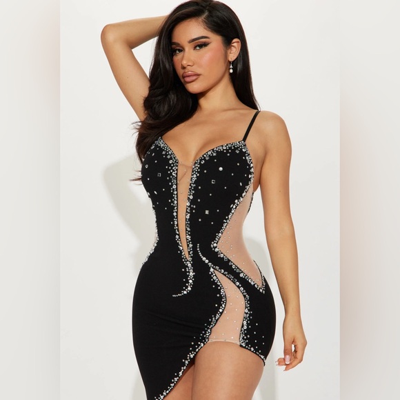 Fashion Nova Jessenia Embellished Mini Dress - Picture 3 of 3